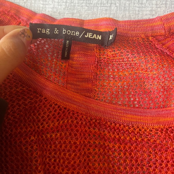 Rag & Bone Saffron Allgauer Raglan Mesh Pullover - Picture 3 of 5